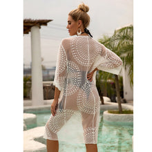 Load image into Gallery viewer, Kimonos Cardigan Summer 2021 Pareo For The Beach Cape Kaftan Tunic Dress Womens Coverups For Swimwear Swimsuit Cover Up