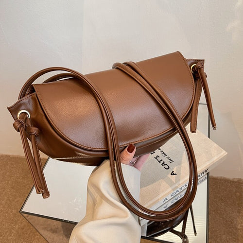Kiwi Solid Color Simple Small PU Leather Crossbody Bags for Women 2022 Summer Female Elegant Shoulder Handbags Good Purses