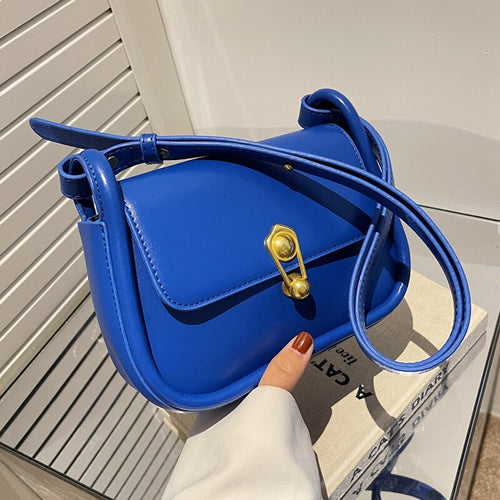 Kiwi Solid Color Simple Small PU Leather Crossbody Bags for Women 2022 Summer Female Elegant Shoulder Handbags Good Purses
