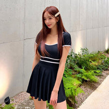 Load image into Gallery viewer, Korea Monokini Women Swimwear Dress One Piece Open Back Swimsuit Solid Bathing Suit sexy Monokini Beachwear 2023 New Maillot