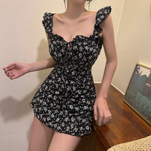 Load image into Gallery viewer, Korea Monokini Women Swimwear Dress One Piece Swimsuit Solid Bathing Suit sexy Monokini Beachwear 2021 New Maillot