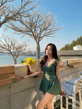 Load image into Gallery viewer, Korea Monokini Women Swimwear Dress One Piece Swimsuit Solid Bathing Suit sexy Monokini Beachwear 2021 New Maillot