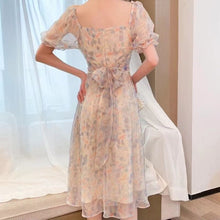 Load image into Gallery viewer, Korean Elegant Floral Boho Dress Women Summer Casual Sexy V-Neck Party Midi Dress High Waist Chiffon Casual Princess Fairy Dress