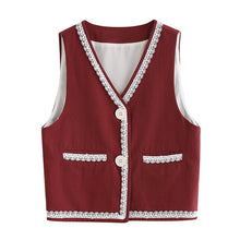 Load image into Gallery viewer, Korean Loose Sweet Kawaii Dress Suit Female Fall Lace V-neck Grop Vest Coat+Cute Embroidered Doll Collar White Dresses Outfits