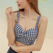 Load image into Gallery viewer, Korean Style Bikini Set Women Biquini Suit Two Pieces Swimwear High Waist Swimsuit Push Up Beach Suit 2020 Femme swimwear