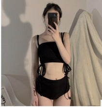 Load image into Gallery viewer, Korean Style High Waist Bikini Set Women Biquini Suit Two Pieces Swimwear Solid Swimsuit High Quality Beach Suit 2020