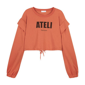 Korean Style Letter Print O Neck Sweatshirts Women Loose Casual Long Sleeve Pullover Hoodies Women Autumn 2022 New Fashion Tops