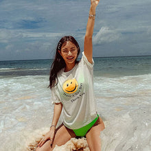 Load image into Gallery viewer, Korean Style Low Waist Bikini Set Women Biquini Suit Two Pieces Swimwear Solid Swimsuit Sexy Halter Beach Suit 2022 bikinis