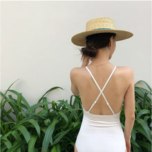 Load image into Gallery viewer, Korean Style One Piece Swimwear Solid Swimwear Push Up Swimsuit High Quality Bathing Suit sexy Monokini Beachwear 2020 New