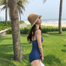 Load image into Gallery viewer, Korean Style One Piece Swimwear Women Dot Swimwear Push Up Swimsuit High Quality Bathing Suit sexy Monokini Beachwear 2020 new