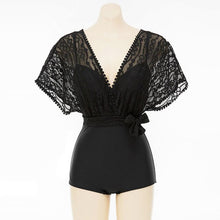 Load image into Gallery viewer, Korean Style One Piece Swimwear Women Padded Swimwear Black Swimsuit Bathing Suit sexy Lady Monokini beachwear 2020 New