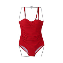 Load image into Gallery viewer, Korean Style One Piece Swimwear Women Padded Swimwear Push Up Swimsuit Bathing Suit sexy Lady Monokini Beachwear Solid Swimwear
