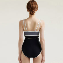 Load image into Gallery viewer, Korean Style One Piece Swimwear Women Plaid Swimwear Padded Swimsuit Straps Bathing Suit sexy Monokini Beachwear Backless
