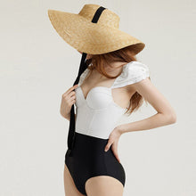 Load image into Gallery viewer, Korean Style One Piece Swimwear Women Push Up Swimwear Ruffle Swimsuit  Bathing Suit sexy Monokini Beachwear Backless