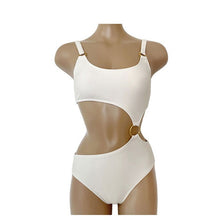 Load image into Gallery viewer, Korean Style One Piece Swimwear Women Solid Swimwear Padded Swimsuit Cut Out Bathing Suit sexy Monokini Beachwear 2022
