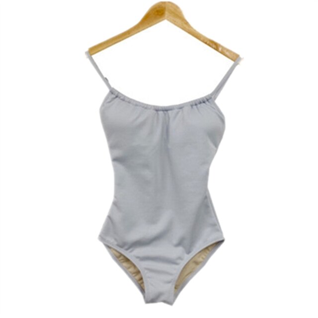 Korean Style One Piece Swimwear Women Solid Swimwear Padded Swimsuit High Quality Bathing Suit sexy Monokini Beachwear 2021