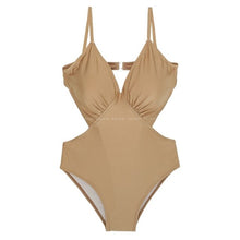 Load image into Gallery viewer, Korean Style One Piece Swimwear Women Solid Swimwear Push Up Swimsuit High Quality Bathing Suit sexy Monokini beachwear 2020 New
