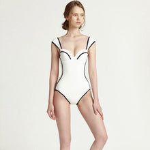 Load image into Gallery viewer, Korean Style One Piece Swimwear Women Solid Swimwear Push Up Swimsuit High Quality Bathing Suit sexy Monokini Beachwear 2020 new