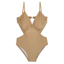 Load image into Gallery viewer, Korean Style One Piece Swimwear Women Solid Swimwear Push Up Swimsuit High Quality Bathing Suit sexy Monokini beachwear 2020 New