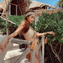 Load image into Gallery viewer, Korean Style One Piece Swimwear Women Solid Swimwear Push Up Swimsuit High Quality Bathing Suit sexy Monokini beachwear 2020 New