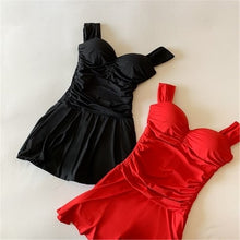 Load image into Gallery viewer, Korean Style One Piece Swimwear Women Swimdress Push Up Swimsuit High Quality Bathing Suit sexy Monokini Beachwear 2020 New