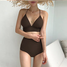 Load image into Gallery viewer, Korean Style Solid Bikini Set Women Padded Biquini Suit Two Pieces Swimwear Swimsuit High Quality Beach Suit 2020 New