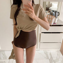 Load image into Gallery viewer, Korean Swimwear One Piece Swimwear Women Cover Up Swimwear Swimsuit Padded Bathing Suit sexy Monokini Beachwear Swimwear