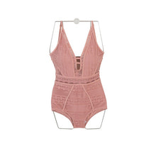Load image into Gallery viewer, Korean Swimwear One Piece Swimwear Women Swimwear Lace Swimsuit High Quality Bathing Suit sexy Monokini beachwear Women