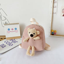 Load image into Gallery viewer, Korean Version of Children&#39;s Plush Bear Bag New Backpack Cute Cartoon Small Backpack Tide Boys and Girls Toddler School Bag