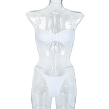 Load image into Gallery viewer, Lace Embroidery Push Up Bra Panties Sets Deep V Gather New Top Sexy Underwear Set Bras Cotton Brassiere Women Lingerie Set