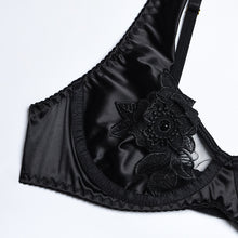 Load image into Gallery viewer, Lace Patchwork Lingerie Sexy Flower Outfits For Woman Sensual Lingerie See-Through Underwear Garters Erotic Bra and Brief Sets