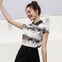 Load image into Gallery viewer, Lace Ruffles Blouse Girls Shirts Sweet Lovely Lolita Short Sleeve Shirt Women Princess Costume Tops