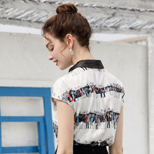 Load image into Gallery viewer, Lace Ruffles Blouse Girls Shirts Sweet Lovely Lolita Short Sleeve Shirt Women Princess Costume Tops