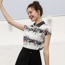 Load image into Gallery viewer, Lace Ruffles Blouse Girls Shirts Sweet Lovely Lolita Short Sleeve Shirt Women Princess Costume Tops