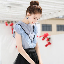 Load image into Gallery viewer, Lace Ruffles Blouse Girls Shirts Sweet  Lovely Lolita With Lace Ruffle Long Sleeve Shirt Women Princess Costume Tops  Bow