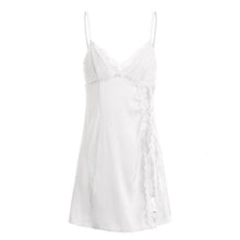 Load image into Gallery viewer, Lace Sleepwear Nightie Dress White Black Slipdress Sleepshirts Dropshipping New Sexy Nightdress for Women Summer Nightown Female