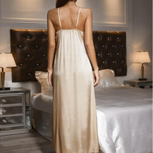 Load image into Gallery viewer, Lace Sleepwear Women Sexy Nightwear Sleep Tops Long Sexy Dress for Sex Night Women Satin Slip Dress Nighties for Women Camisolas