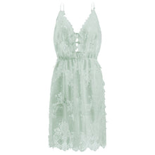 Load image into Gallery viewer, Lace Sleepwear Women Sexy Nightwear Ultra-thin Private Room Small Chest Suspenders Nightdress Emotional Temptation Sleep Tops