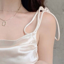 Load image into Gallery viewer, Lace-up Spaghetti Strap Square Neck Satin Dresses For Women Party Elegant Backless Mini Pleated Robes Sundress Fashion Vestidos