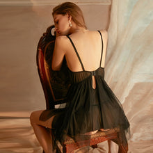 Load image into Gallery viewer, Ladies Dressing Gown Lace Gauze Sexy Nightdress Women Sling Nightgown Sleepwear Nightie Exotic Dress Nightwear Wedding Peignoir