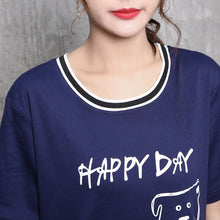 Load image into Gallery viewer, Ladies Sexy Cotton Night Dress Short Sleeve Nighties O-Neck Nightgown Plus Size Nightdress Cartoon Sleepwear Nightwear For Women