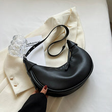 Load image into Gallery viewer, Ladies solid leather shoulder bag Fashion casual crossbody bag dumpling bag winter new dark women&#39;s mobile phone bag