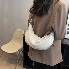 Load image into Gallery viewer, Ladies solid leather shoulder bag Fashion casual crossbody bag dumpling bag winter new dark women&#39;s mobile phone bag