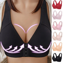 Load image into Gallery viewer, Large Size Bras For Women Push Up Bra Sexy Underwears Brassiere Wireless Bralette Front Buckle Anti-sag Bra Brasieres para mujer