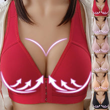 Load image into Gallery viewer, Large Size Bras For Women Push Up Bra Sexy Underwears Brassiere Wireless Bralette Front Buckle Anti-sag Bra Brasieres para mujer