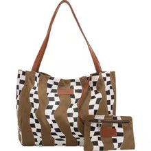 Load image into Gallery viewer, Large-capacity canvas bag 2021 new all-match western fashion one-shoulder tote bag