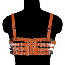 Load image into Gallery viewer, Learther Underwear Tops Cage Bra Pastel Gothic Bondage Body Harness Cage Goth Sexy Lingerie Bra Fetish Body Harness Belt Rave