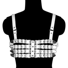 Load image into Gallery viewer, Learther Underwear Tops Cage Bra Pastel Gothic Bondage Body Harness Cage Goth Sexy Lingerie Bra Fetish Body Harness Belt Rave