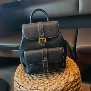 Leather Backpack Women&#39;s Bags 2022 New Trend Soft Leather Top Layer Leather Casual All-match Pure Leather Bag Small Backpack