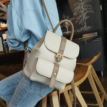 Load image into Gallery viewer, Leather Backpack Women&#39;s Bags 2022 New Trend Soft Leather Top Layer Leather Casual All-match Pure Leather Bag Small Backpack